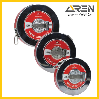 متر نواری تمام فلزیWOOD-MAXسایز m20